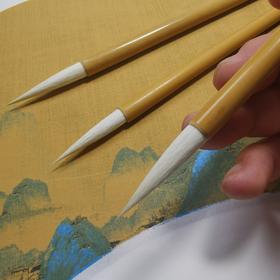 青士-长锋毛笔 国画书法草书瘦金体大勾线