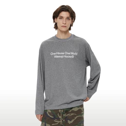 WassupHouse 做旧斑驳印花云朵纱长袖T恤 商品图8