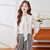 Q136新款长袖气质衬衣白色洋气时尚百搭小众设计感女士韩版衬衫 商品缩略图1