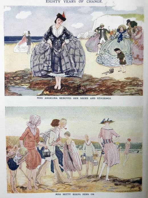 1921年7-12月 英国讽刺漫画杂志《笨拙》（含多幅彩色） 漆布精装16开 商品图7