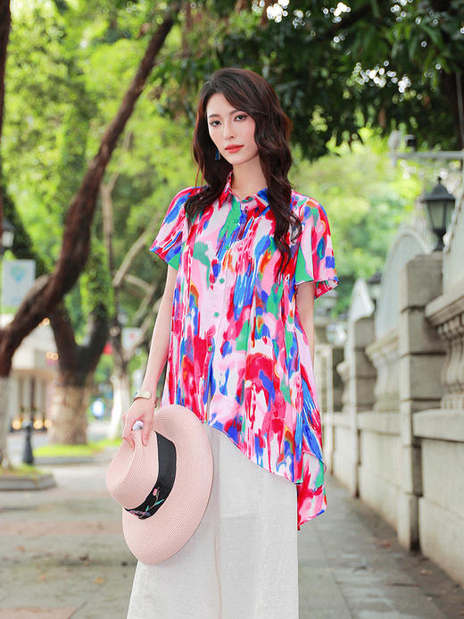 夏日焕新|浮光潋滟印花衬衫  | 现货加急发 商品图3