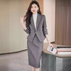 XZ-YZH9693毛呢西装套装过膝裙女秋冬加厚职业播音主持人正装工作服 商品缩略图0
