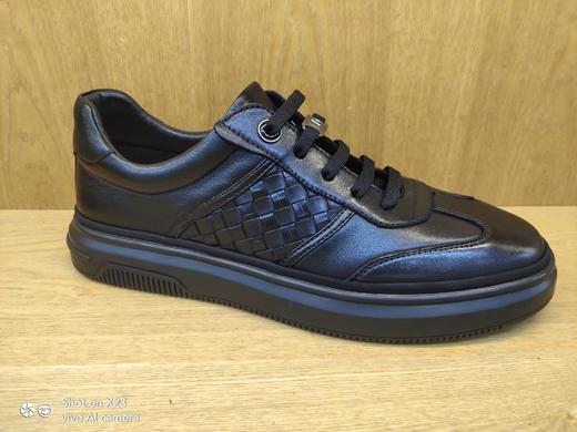 豪行真皮男鞋11335221时尚系带平底板鞋青年单鞋 商品图0