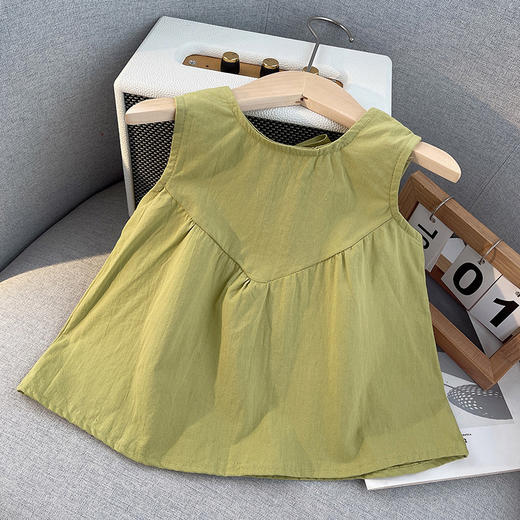 「两件套！女童套装」女童夏季新款童装 女宝宝套装背心无袖衣服两件套波点灯笼裤潮 商品图2