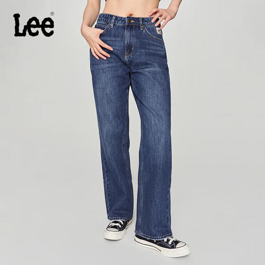 LEE新品429舒适直脚中深蓝女牛仔裤潮LWB246429101291 商品图0