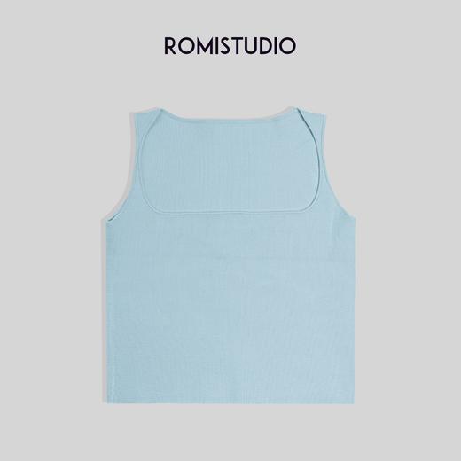 ROMI STUDIO-B 复古小众 气质显瘦修身纯色吊带M3184/T3184 商品图3