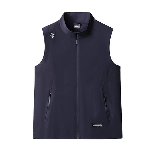 【新款DK】大依优型大码男装立领弹力马甲简约休闲宽松外套男坎肩背心上衣 商品图2