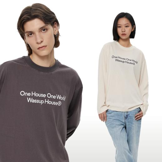 WassupHouse 做旧斑驳印花云朵纱长袖T恤 商品图2