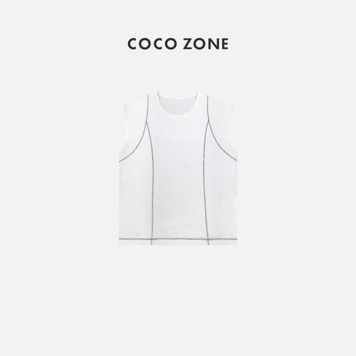 COCO ZONE 2023新品立体裁剪圆领修身半袖T恤 23C17025 商品图5