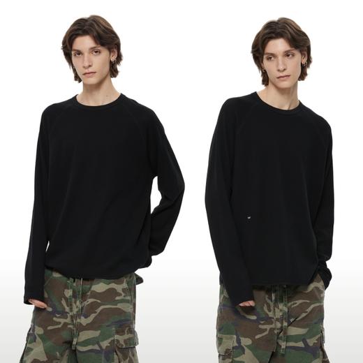 WassupHouse 华夫格插肩长袖 商品图1