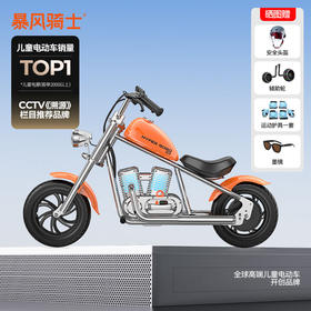 暴风骑士儿童电动摩托车小哈雷两轮电动车代步平衡车玩具童车尊享版