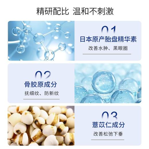 日本明色胎盘素精华眼霜30g淡化黑眼圈细纹眼袋紧致补水保湿 商品图2