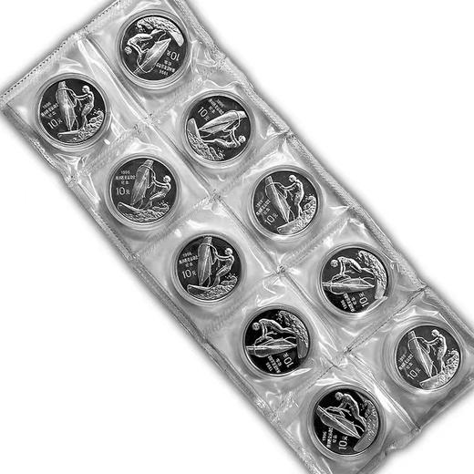 1996年第26届奥运会-李丽珊帆板精制银币 克朗币（27克） 商品图11