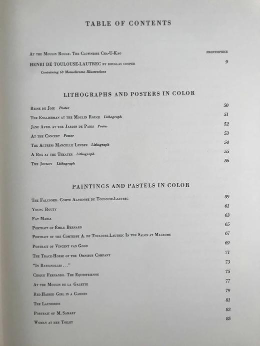 图卢兹·罗特列克画集 50幅彩色与大量黑白插图 精装大16开 商品图6