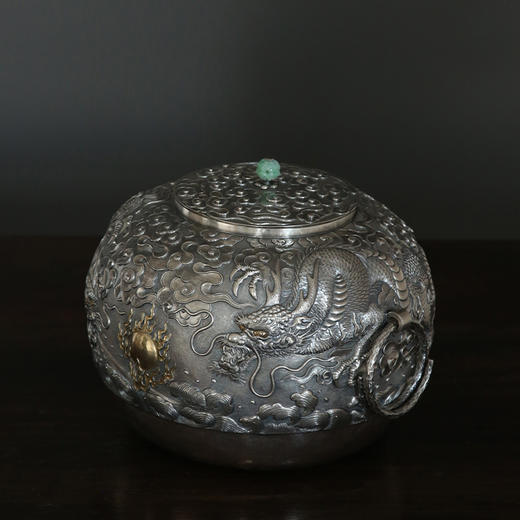 问鼎银壶双龙戏珠水缸（银色）（缺货） 商品图4