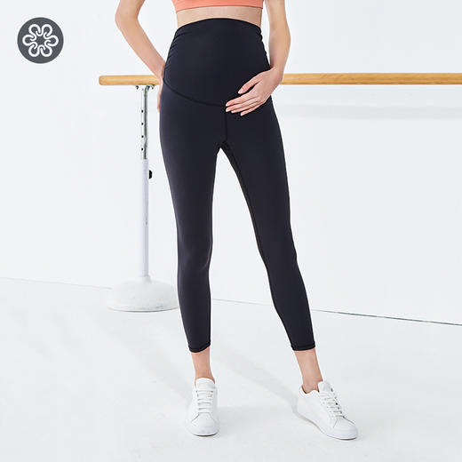 FC10970凡圣瑜伽裸感舒适压褶孕妇裤显瘦外穿弹力高腰紧身瑜伽裤 商品图10