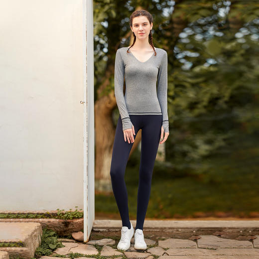 F06370凡圣瑜伽塑型美体瑜珈服长袖T恤 商品图7