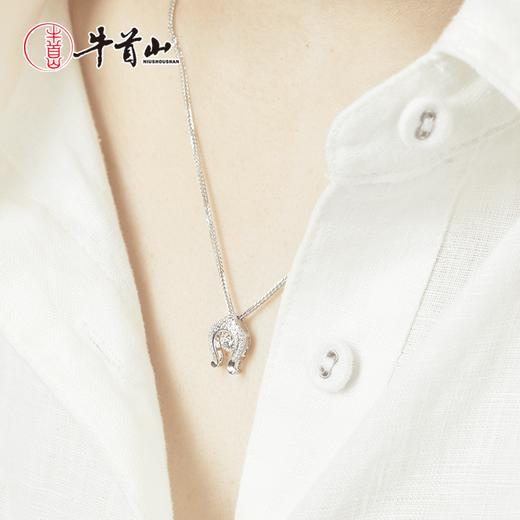 牛首山文创菩提门吊坠纯银项链时尚百搭祝愿银饰七夕情人节礼物 商品图4