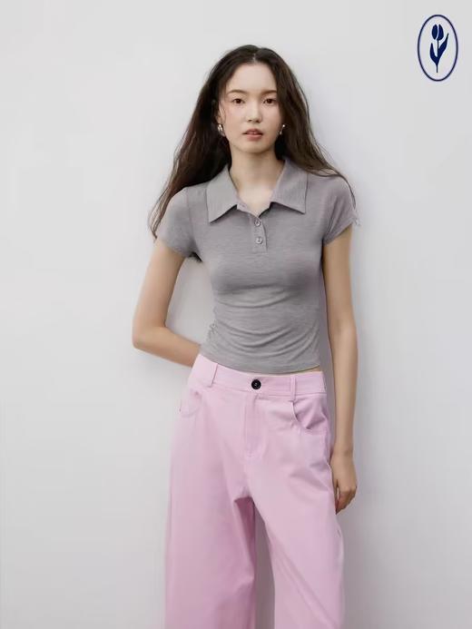 shyshystill/shy202404031/修身基础款cleanfit小上衣短袖 商品图2