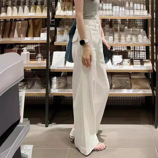 老钱风亚麻衬衫+阔腿裤， 优选亚麻材质，轻薄、透气。高级、慵懒、松弛感【G】 商品图2