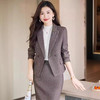 XZ-YZH9693毛呢西装套装过膝裙女秋冬加厚职业播音主持人正装工作服 商品缩略图2