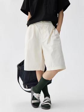 步履不停/4B45041C/日系纯棉甲板裤五分裤短裤