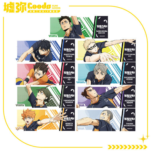 排球少年-盲抽-印象卡-A-乌野 商品图0