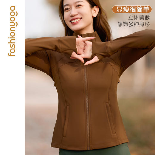 F13870加绒保暖修身外套 商品图1