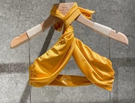 Jade Swim - Helix Top - Golden Sheen - 女装 - 泳装上衣 - 金色 商品图0