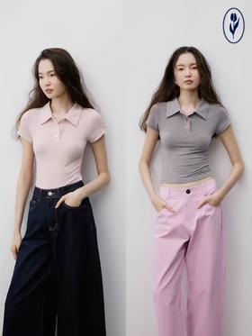 shyshystill/shy202404031/修身基础款cleanfit小上衣短袖