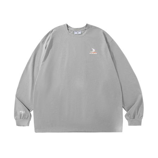 LUSHISI「遇水显印花」帆船主题棉感速干字母印花长袖运动凉感t恤 商品图4