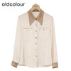 oldcolour通勤衬衫2023春新款款宽松显瘦百搭长袖上衣女P11013140 商品缩略图0