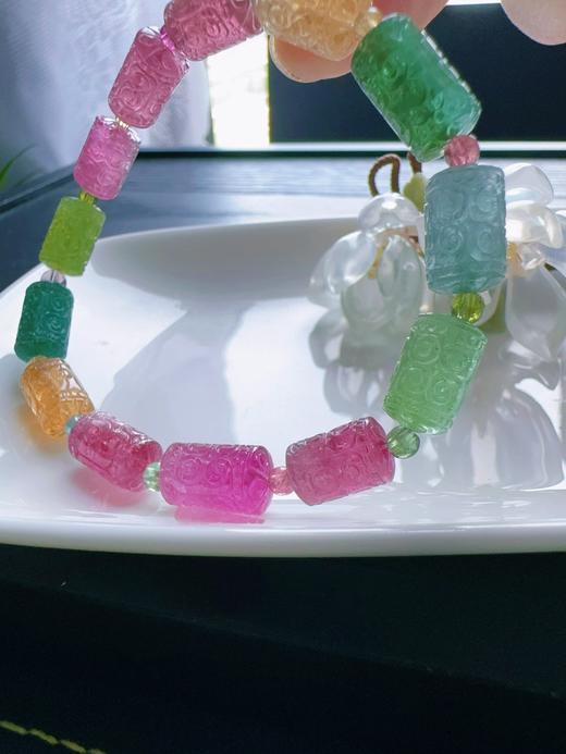 19.1g 雕刻碧玺手链 商品图5