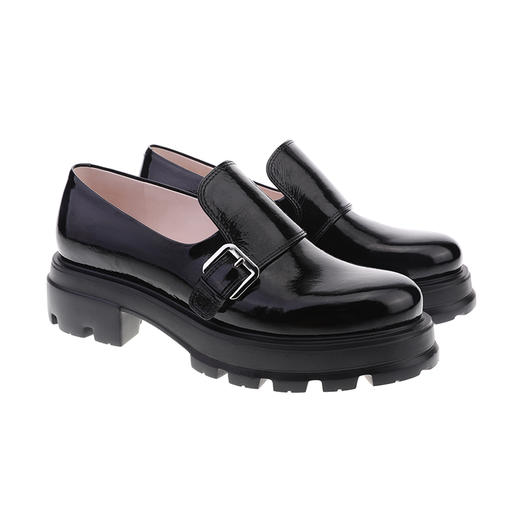 sheme柔软光感袋鼠皮简约百搭厚底女士乐福鞋可定制 商品图5