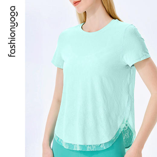 F13304圆领蕾丝拼接外搭（不含胸垫） 商品图3