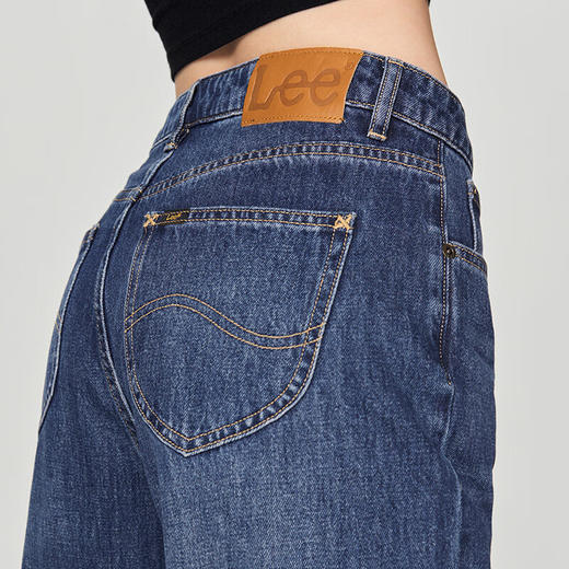 LEE新品429舒适直脚中深蓝女牛仔裤潮LWB246429101291 商品图4