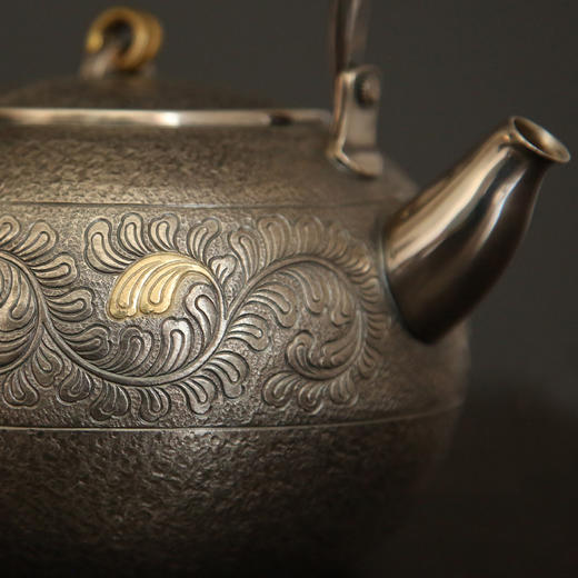 问鼎银壶唐草纹汤沸（银色）（缺货） 商品图2