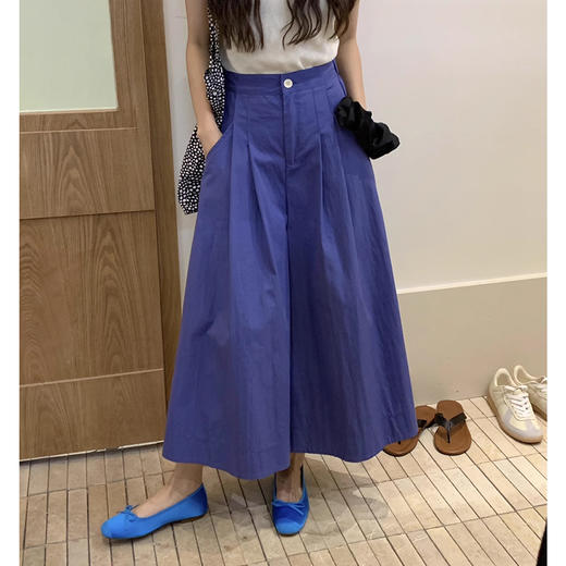 裁缝学苑AQ335韩系a字大阔腿裙裤纸样女装高腰九分伞型休闲裤子图纸 商品图3