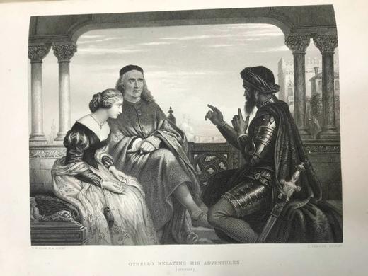 8开本 约19世纪中期 殿版莎士比亚作品集（全3卷，含传记卷） 40余幅精美钢版画 真皮精装 商品图12