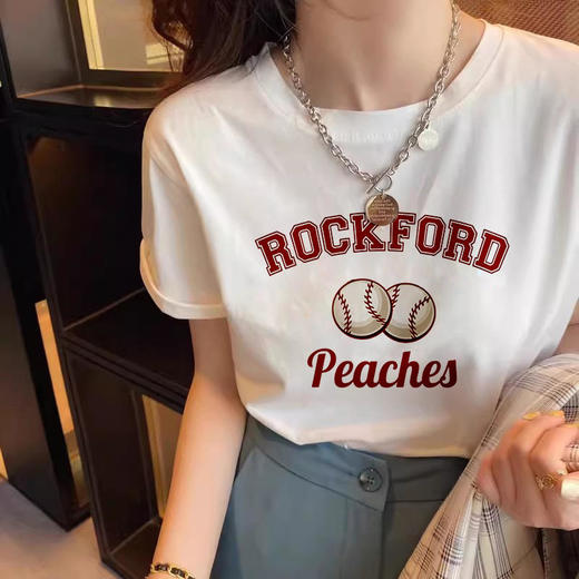 【79元3件！加购3件自动减价 拍一件不发货】純棉印花T恤 | 显瘦版型 柔软亲肤 透气不闷热 多种图案选择 内搭外穿四季通穿 商品图10