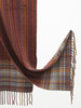 西藏萨迦手工氆氇山羊绒流苏围巾秋冬SJF95P760N 商品缩略图2