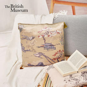 【办公团】大英博物馆 东方梦境系列 丝绒 沙发靠垫国风腰枕抱枕