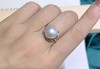 519022 天然澳白珍珠戒指 18K金钻石镶嵌，珠子圆珠强光极微瑕，性价比高 大小11.9mm 超值价💰3580/个 商品缩略图5