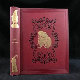 1921年7-12月 英国讽刺漫画杂志《笨拙》（含多幅彩色） 漆布精装16开