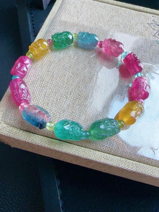 18.7g 雕刻碧玺手链 商品图3