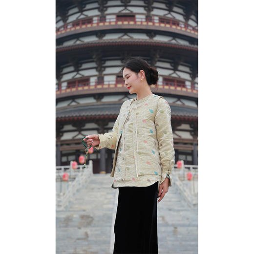 玄羽-马甲(24804954Y-明月珰·云锦) 商品图7