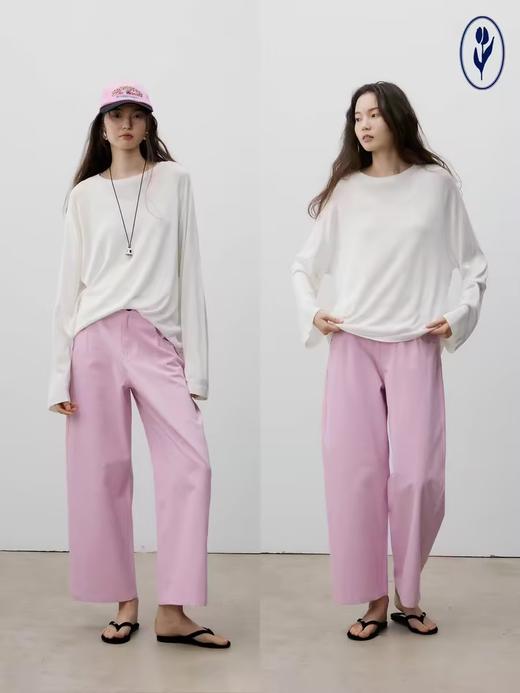 shyshystill/shy202404037/两色好版型建筑感长裤 商品图0