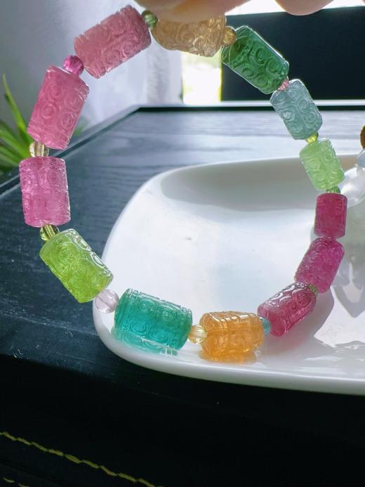 19.1g 雕刻碧玺手链 商品图6