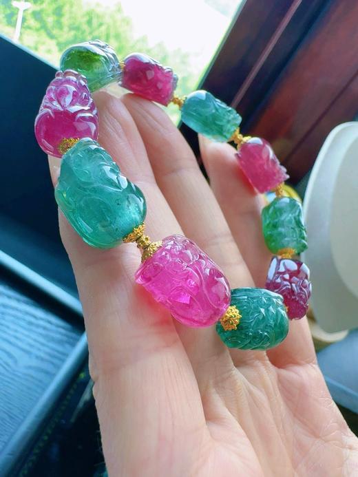 30.7g 雕刻碧玺手链 商品图7