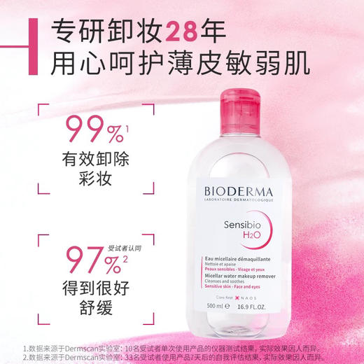 【敏感肌可选】法国 Bioderma贝德玛 净妍卸妆水  500ml 商品图6